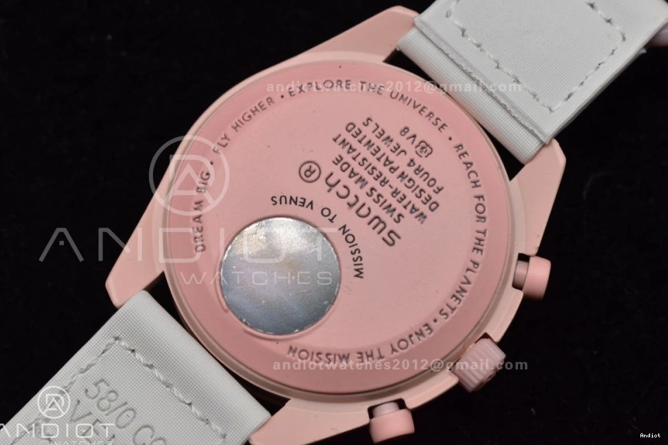 Omega Venus Strap Nylon x to Quartz Moonwatch on Mission Swatch Bioceramic 1218